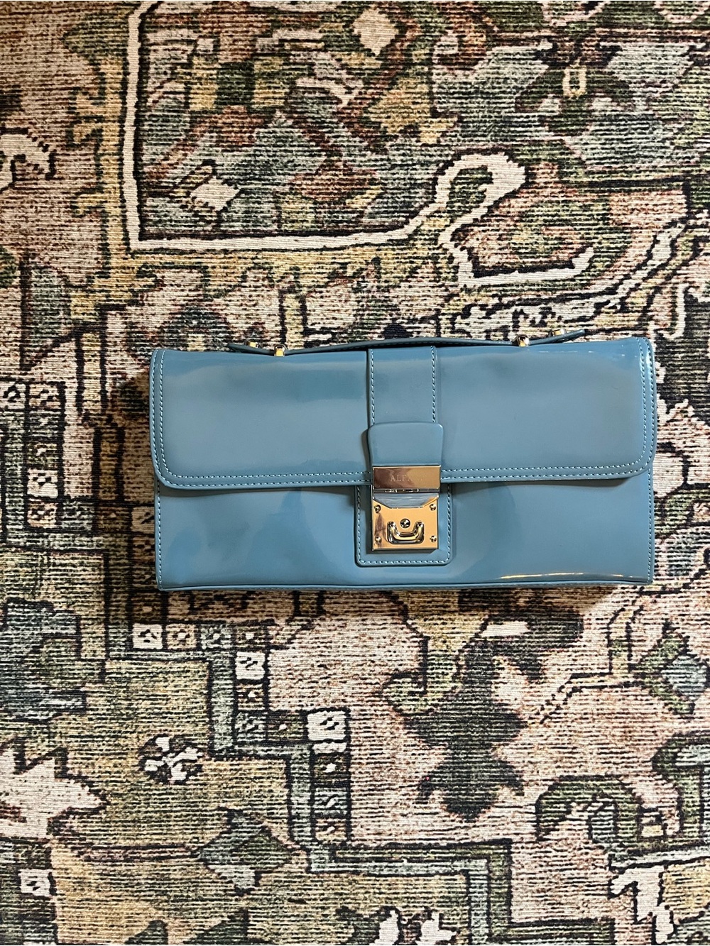 Vintage Alfani Glossy Patent Clutch